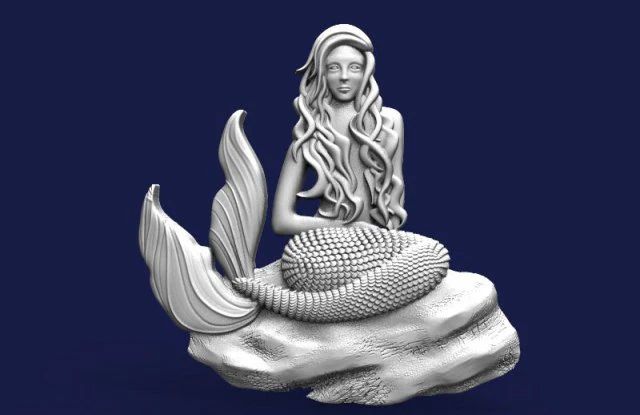 mermaid cnc 3 3D Print Model .c4d .max .obj .3ds .fbx .stl .blend