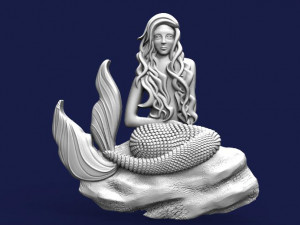 mermaid cnc 3 Modelo de Impressão 3D