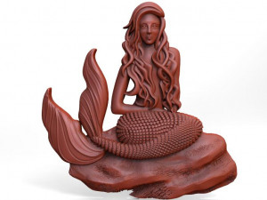 mermaid cnc 3 3D Print Model