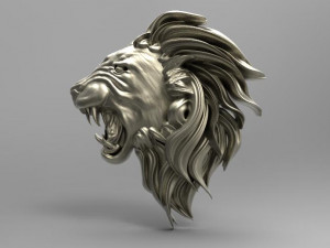 lion head pendant 3D प्रिंट मॉडल