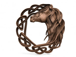 celtic horse 2 cnc 3Dプリントモデル