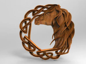 celtic horse 2 cnc 3D Print Model