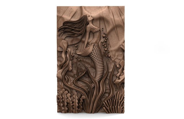mermaid cnc 4 Modelo de Impressão 3D .c4d .max .obj .3ds .fbx .stl .blend 