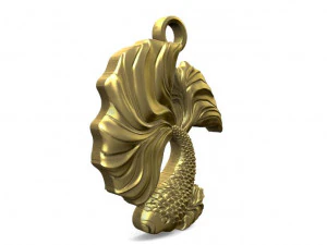 betta fish pendant 3D Print Model