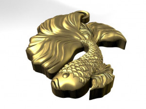 betta fish pendant 3D Принт Модель