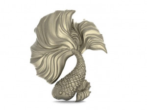 betta fish pendant 3D Принт Модель