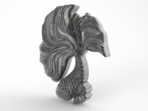 betta fish pendant 3D Принт Модель
