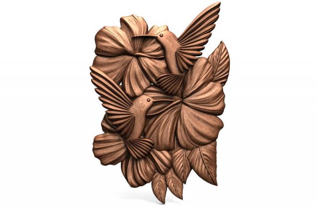 hummingbirds cnc 3D Print Model .c4d .max .obj .3ds .fbx .stl .blend 