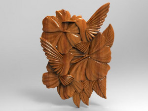 hummingbirds cnc 3D Print Model