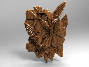 hummingbirds cnc 3D Print Model