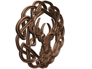 celtic deer cnc 3D Print Model