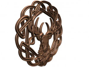 celtic deer cnc 3D Print Model
