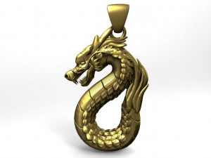 dragon pendant 3Dプリントモデル