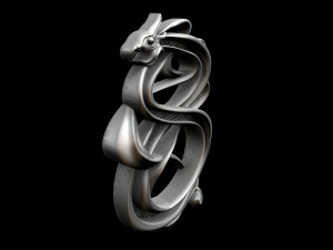 viking dragon pendant 3D Print Model