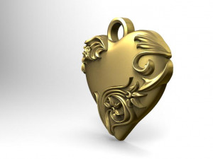 heart pendant Model do druku 3D