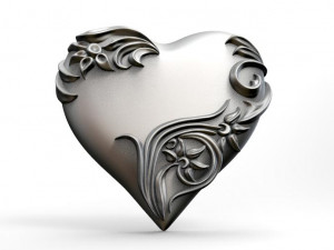 heart pendant Model do druku 3D