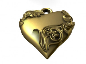 heart pendant Model do druku 3D