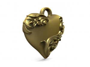 heart pendant Model do druku 3D