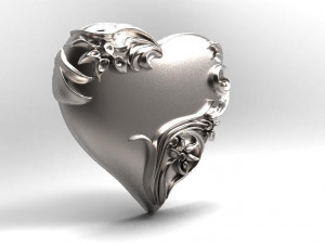heart pendant Model do druku 3D