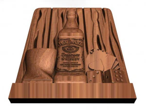 jack daniels cnc 2 3D Print Model