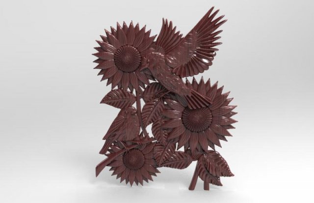birds cnc 3 3D प्रिंट मॉडल .c4d .max .obj .3ds .fbx .stl .blend 