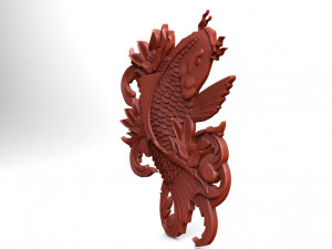 koi fish cnc 3D Принт Модель