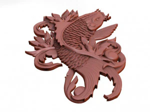 鯉の魚のCNC 3Dプリントモデル