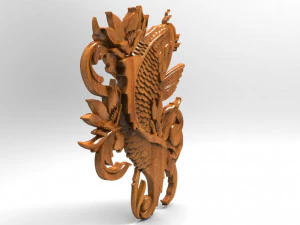 鯉の魚のCNC 3Dプリントモデル