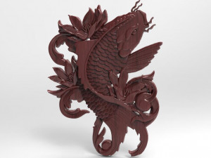koi fish cnc 3D Принт Модель