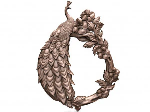 peacock cnc 3D Print Model