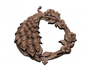 peacock cnc 3D Print Model