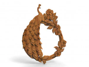 peacock cnc 3D Print Model