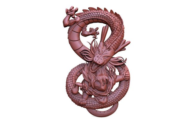 goku dragon ball cnc Modello di stampa 3D .c4d .max .obj .3ds .fbx .stl .blend 