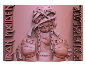 iron maiden eddie powerslave cnc Model do druku 3D