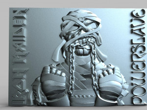 iron maiden eddie powerslave cnc 3D Print Model