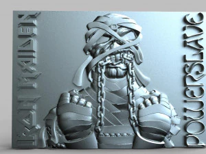 iron maiden eddie powerslave cnc 3D Print Model
