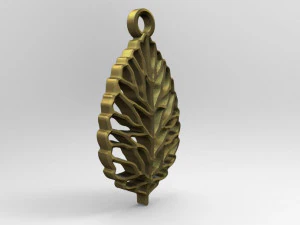 leaf pendant 3D Print Model