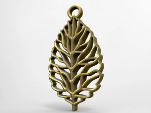 leaf pendant 3D Print Model