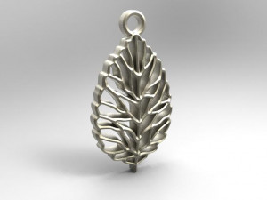 leaf pendant 3D-printmodel