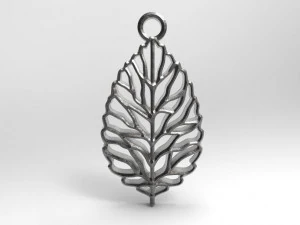 leaf pendant 3D Print Model