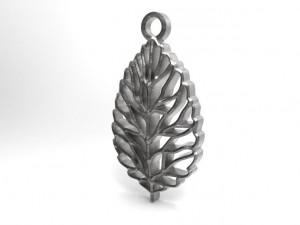 leaf pendant 3D-printmodel