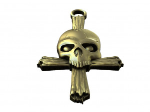 skull and bones pendant 3D Принт Модель