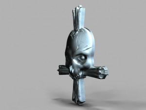 skull and bones pendant 3D Принт Модель