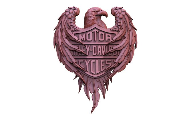 HarleyDavidson CNC 10 3D Print Model .c4d .max .obj .3ds .fbx .stl .blend 