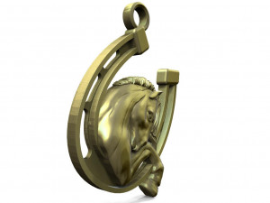 Horse pendant 3D-printmodel