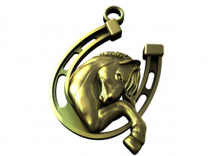 Horse pendant 3D Print Model