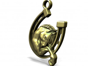 Horse pendant 3D-printmodel