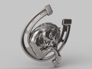 Horse pendant 3D-printmodel