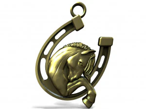 Horse pendant 3D Print Model