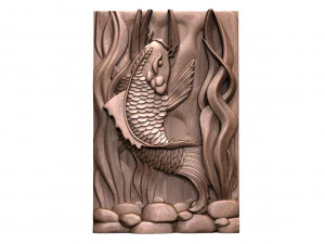 잉어 물고기 CNC 3 3D 프린트 모델